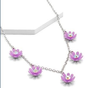 Pretty in Petals - Purple Necklace